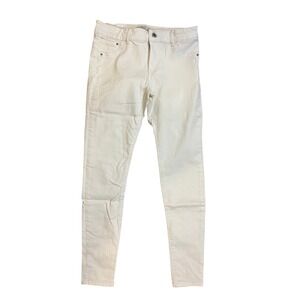 Bershka White Denim Jeans Skinny Size 40 EU 30 US